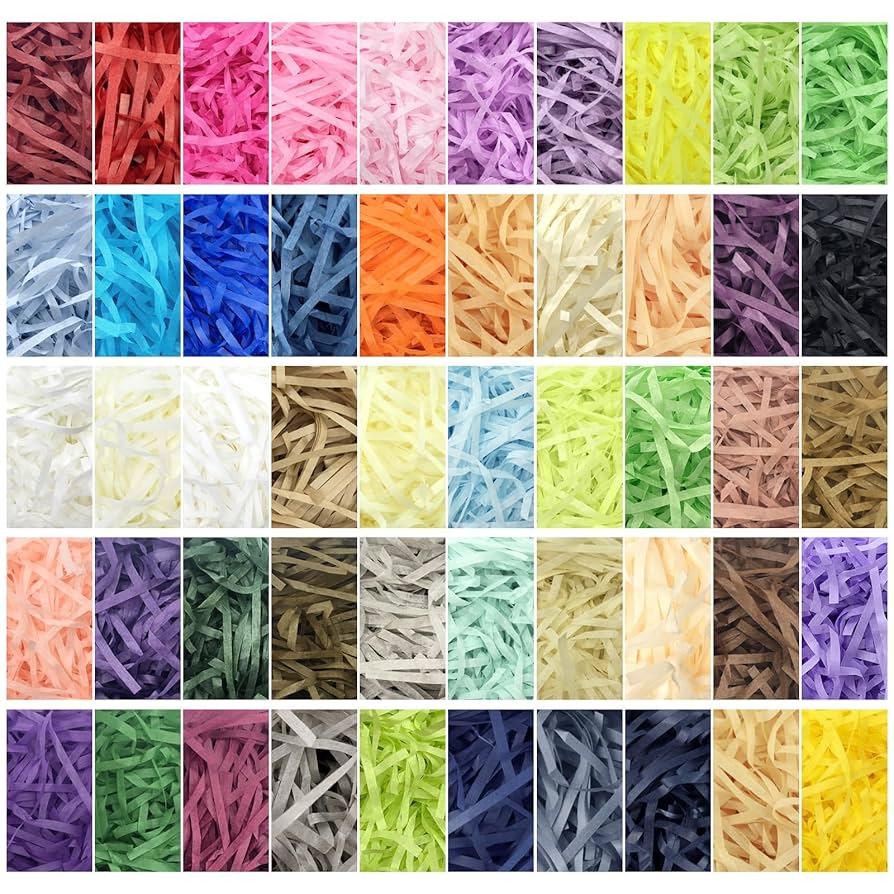Amazon.com: Tigeen 50 Pack Crinkle Cut Paper Shred Filler
