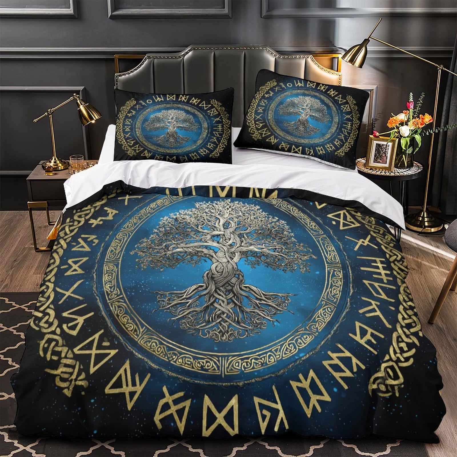 Housse de couette tracteur 260x220 cm en microfibre super douce pour lit super king