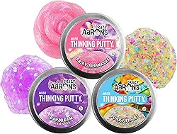 Matty's Toy Stop Crazy Aaron'S Putty Mini Tins Funky Fidget, Daydream & Fairy Sprinkles Gift Set Bundle - Pacote Com 3 (13,3 G Cada)