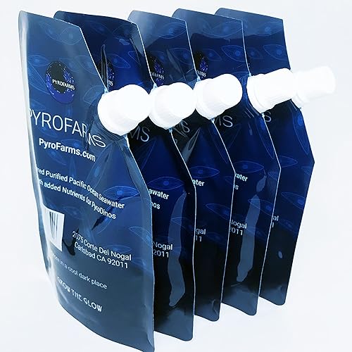 Miniatura 7 de DinoNutrient Paquete de 3  Agua de mar filtrada del océano Pacífico con nutrientes para plancton bioluminiscente