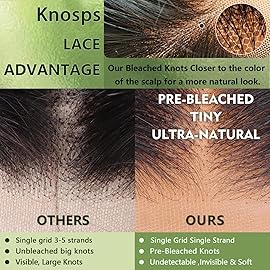 Knosps 28 Inch Lace Front Wigs Pre Plucked 13x6 HD Lace Frontal Wigs 180 Density Straight Glueless Wigs with Baby Hair for Women