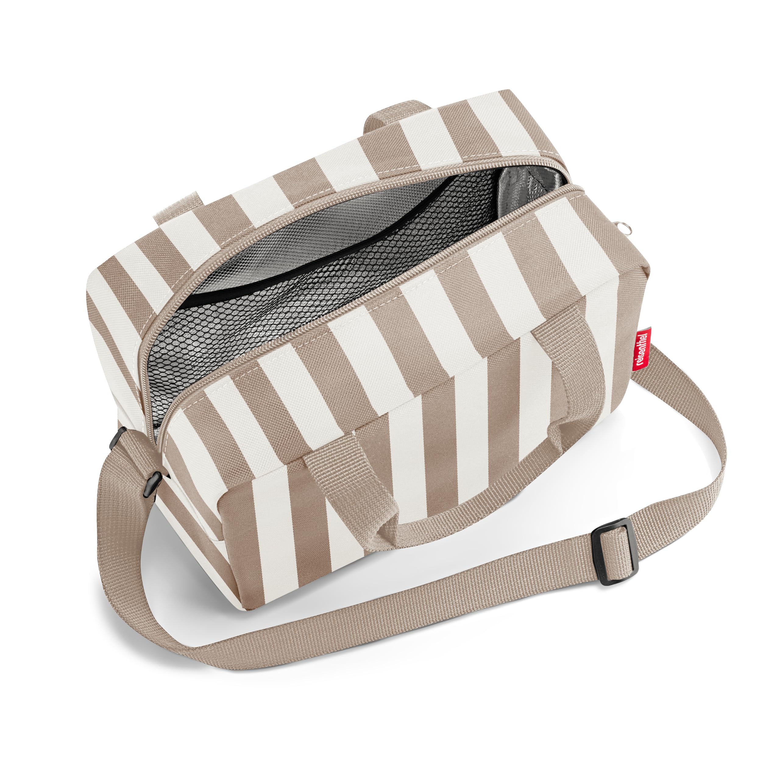 reisenthel coolerbag-to-go summerstripes Coffee - Kleine Lunch-Kühltasche zum Umhängen –Ideal für Picknicks, das Büro und unterwegs – Ansicht 3