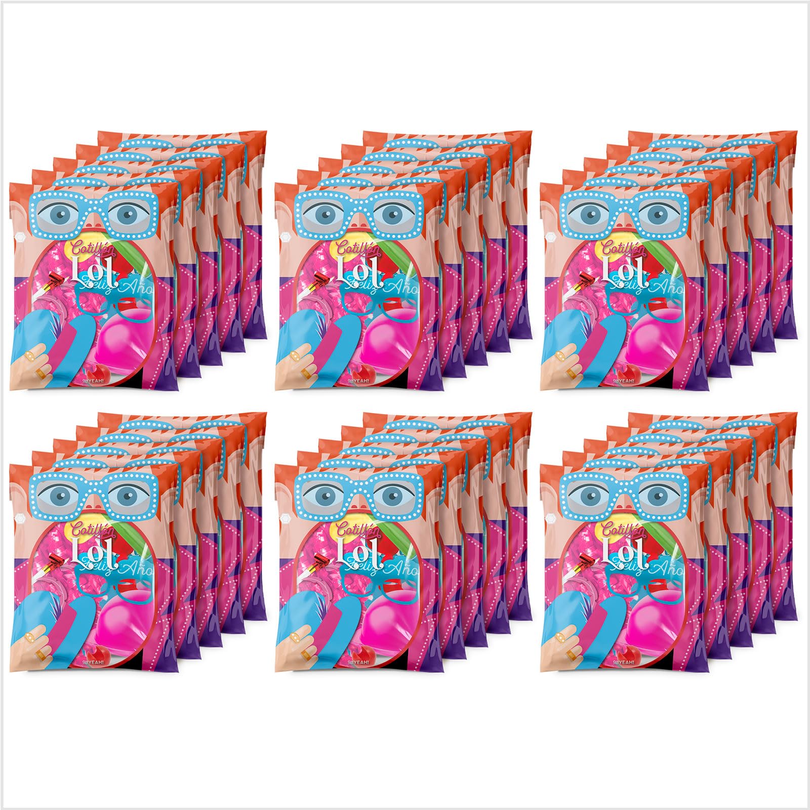 OH YEAH - 30 Tüten - LOL - Silvester - Silvester - Silvester - Silvester - Silvester - Silvesterparty - Silvesterdeko - Einzigartiges Design