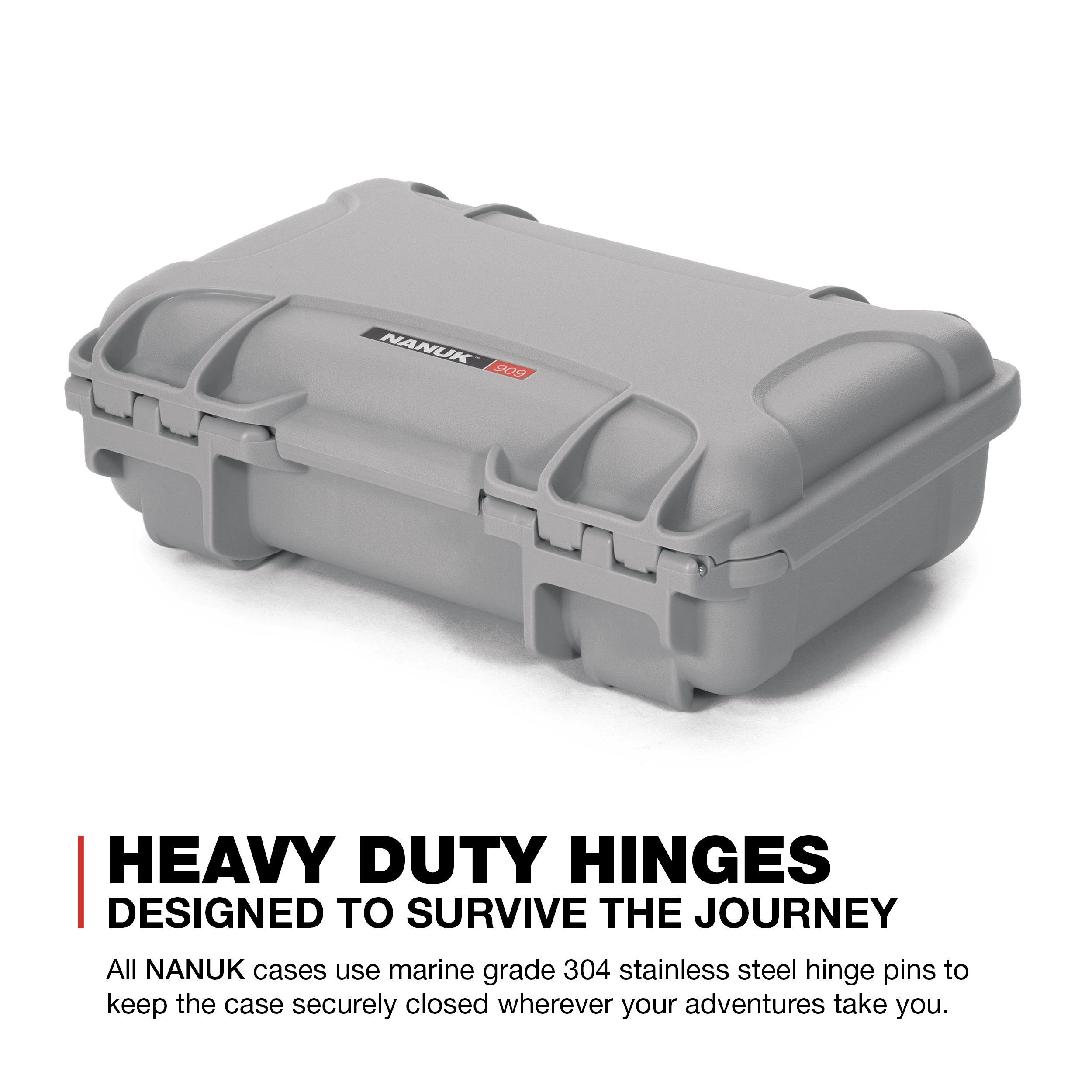 NANUK Custodia rigida impermeabile 909 - Argento