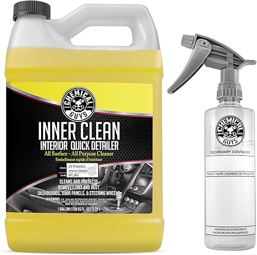 Miniatura 13 de Chemical Guys SPI_663_16 InnerClean Detallador y protector rápido de interiores (16 fl oz/473 ml), amarillo