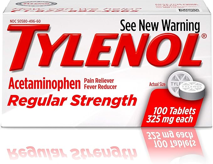 Tylenol Reg Strngth 100'S Size 100ct Tylenol 325 Mg Regular