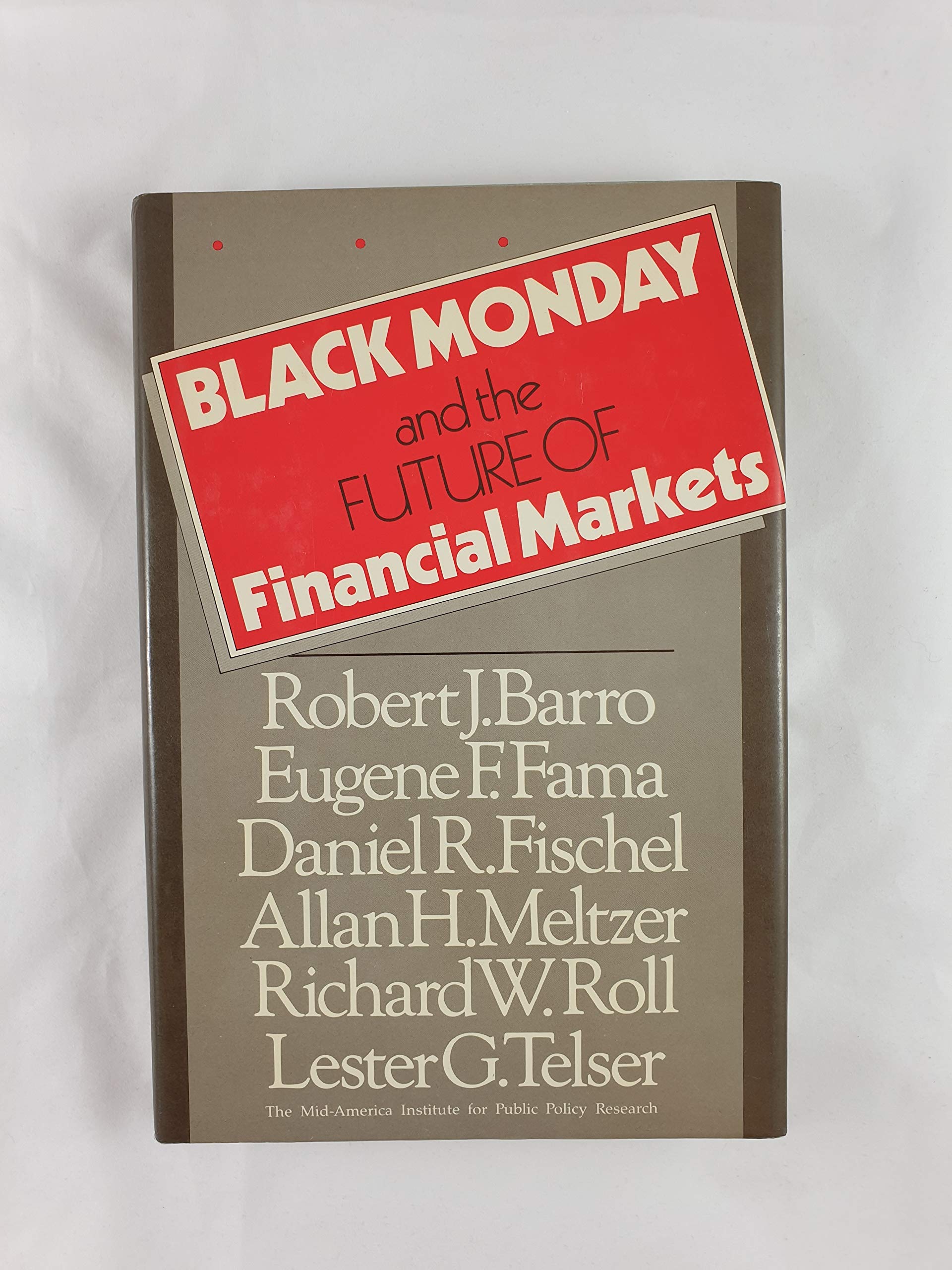 Black Monday and the Future of Financial Markets