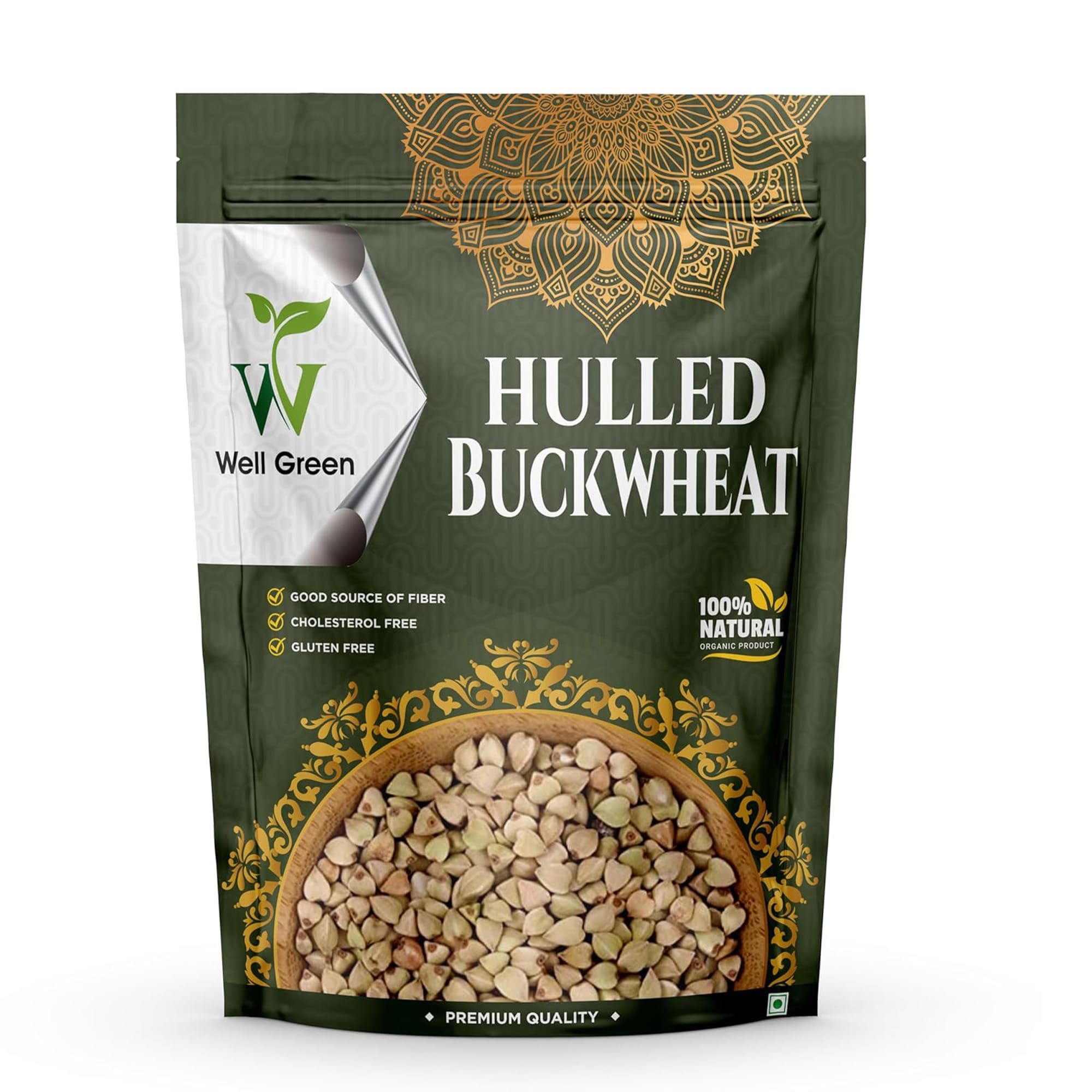 Well Green 100% Pure Hulled Buckwheat Groats 500gm Kuttu Giri Gluten Free Grain for Your Sweet and savory Recipes (B0CL8YZLJD) Amazon Price History, Amazon Price Tracker