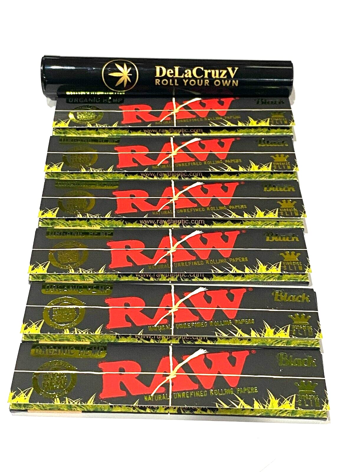 Raw Organic Natural Unrefined Rolling Papers 5 Booklets - View #2