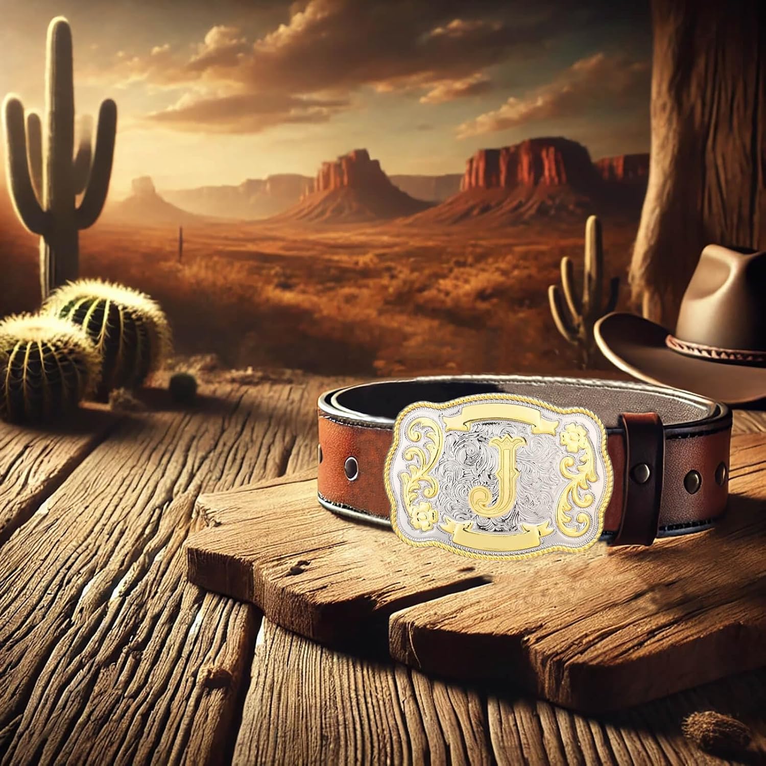 Belt Buckle Men Western Cowboy Cowgirl Rodeo Vintage Initial Letter ABCDMRJ to Z Belt Buckles for Women - Image 7