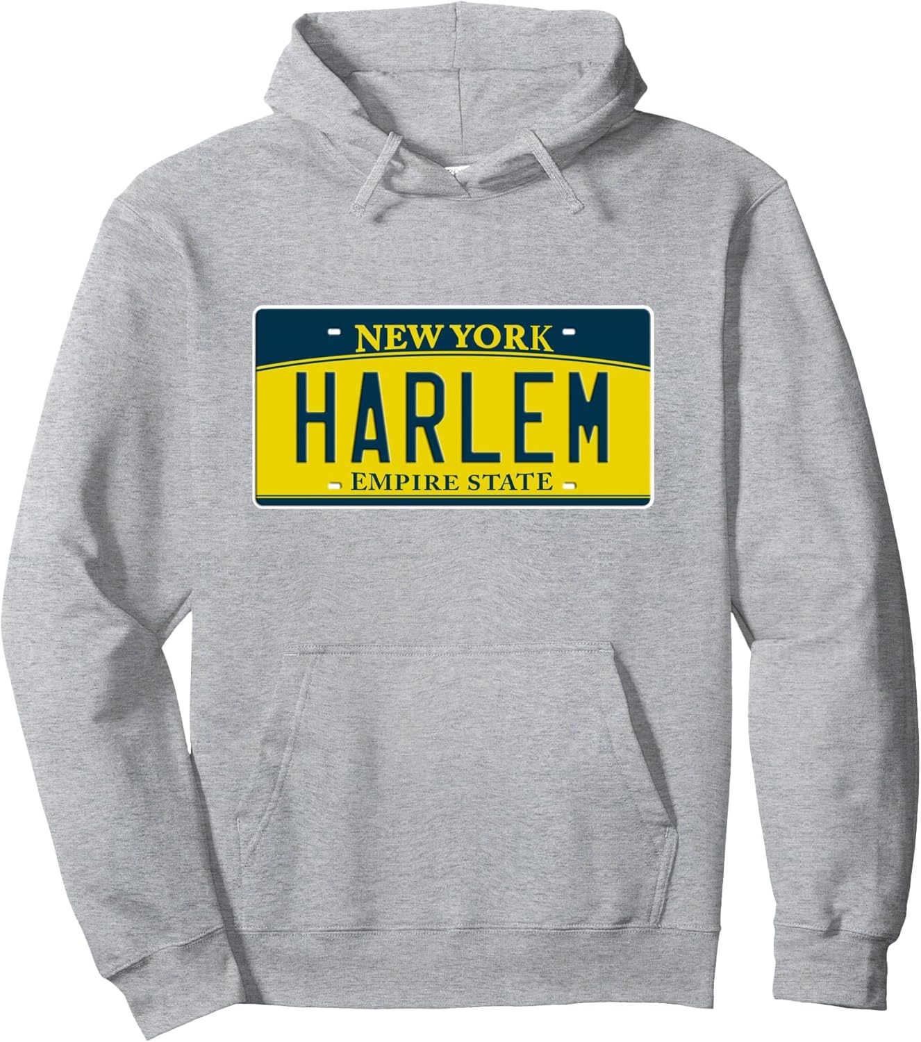Harlem NYC Manhattan NY New York Neighborhood License Plate Pullover Hoodie