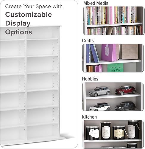 Miniatura 15 de Prepac - Gabinete de almacenamiento para CDs, Madera Cerezo/Negro,Blanco