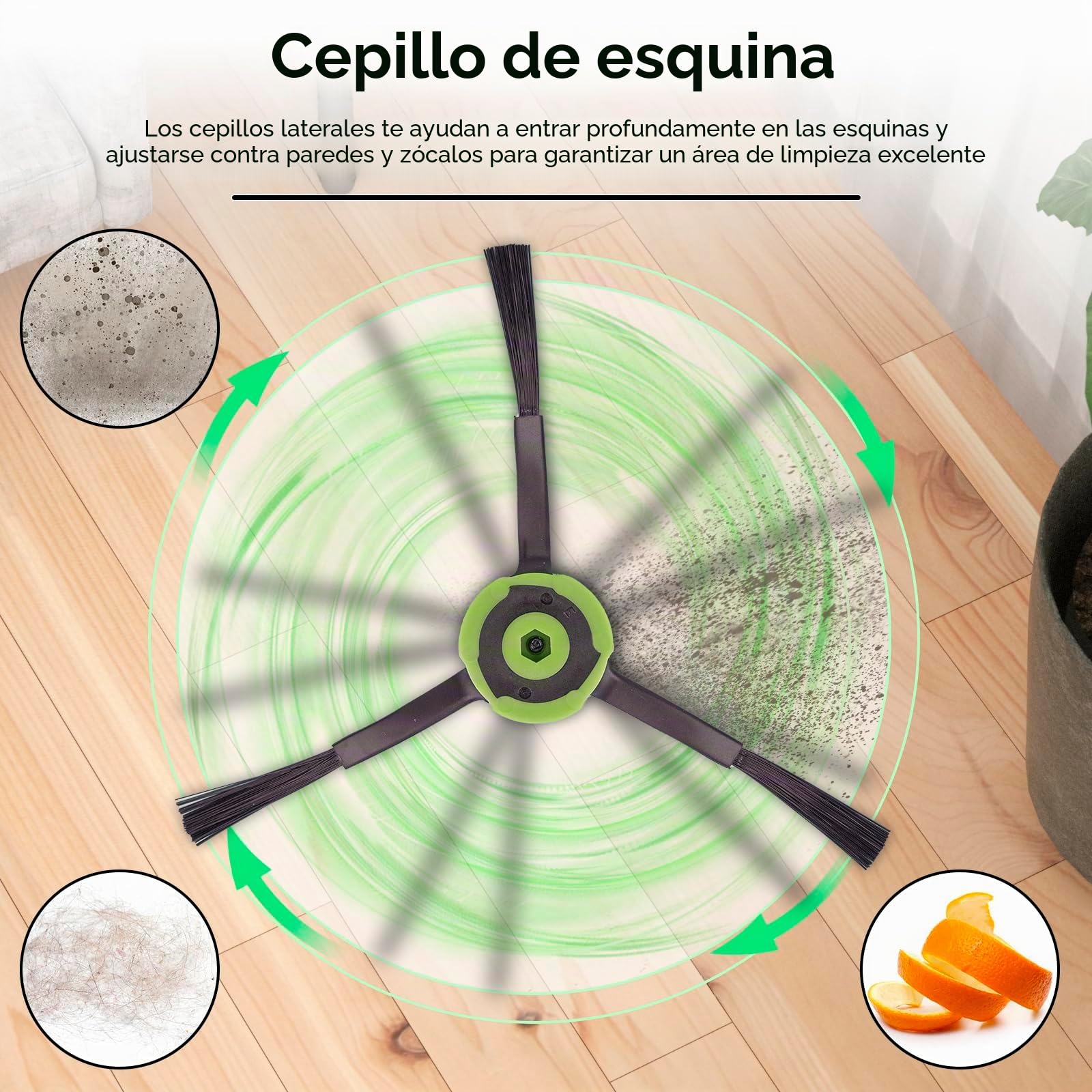 (30 piezas) Repuestos para iRobot Roomba Combo j7+, Combo j9+, Combo 10 Max, 2 juegos de cepillos giratorios, 4 almohadillas para fregona, 8 filtros HEPA, 6 bolsas para polvo, 8 cepillos laterales