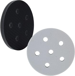 Dura-Gold Pro Series 5" x 10mm Soft Density Interface Pad, 5 Hole Pattern Dustless, 2 Pack - Hook & Loop Foam Cushion, Used Between Vacuum Sander Sanding Discs, Polisher Polishing Pads & Backing Pads