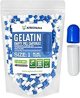 Vista 32 de XPRS Nutra Size 1 Empty Capsules - 100 Count Empty Gelatin Capsules - Pill DIY Capsule Filling - Pure Bovine Pill Gel Caps for Do-It-Yourself