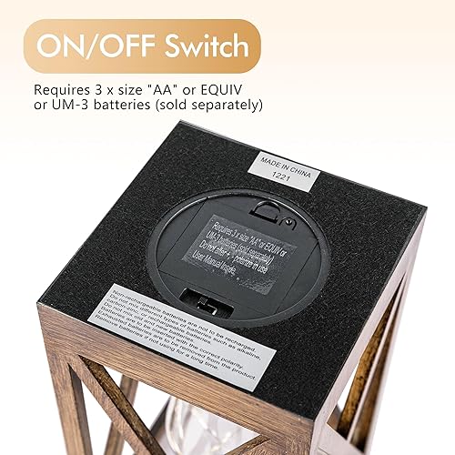 Miniatura 6 de WINGBO Paquete de 2 lámparas de mesa retro alimentadas por batería, lámparas de escritorio inalámbricas a pilas, juego de lámparas portátiles para