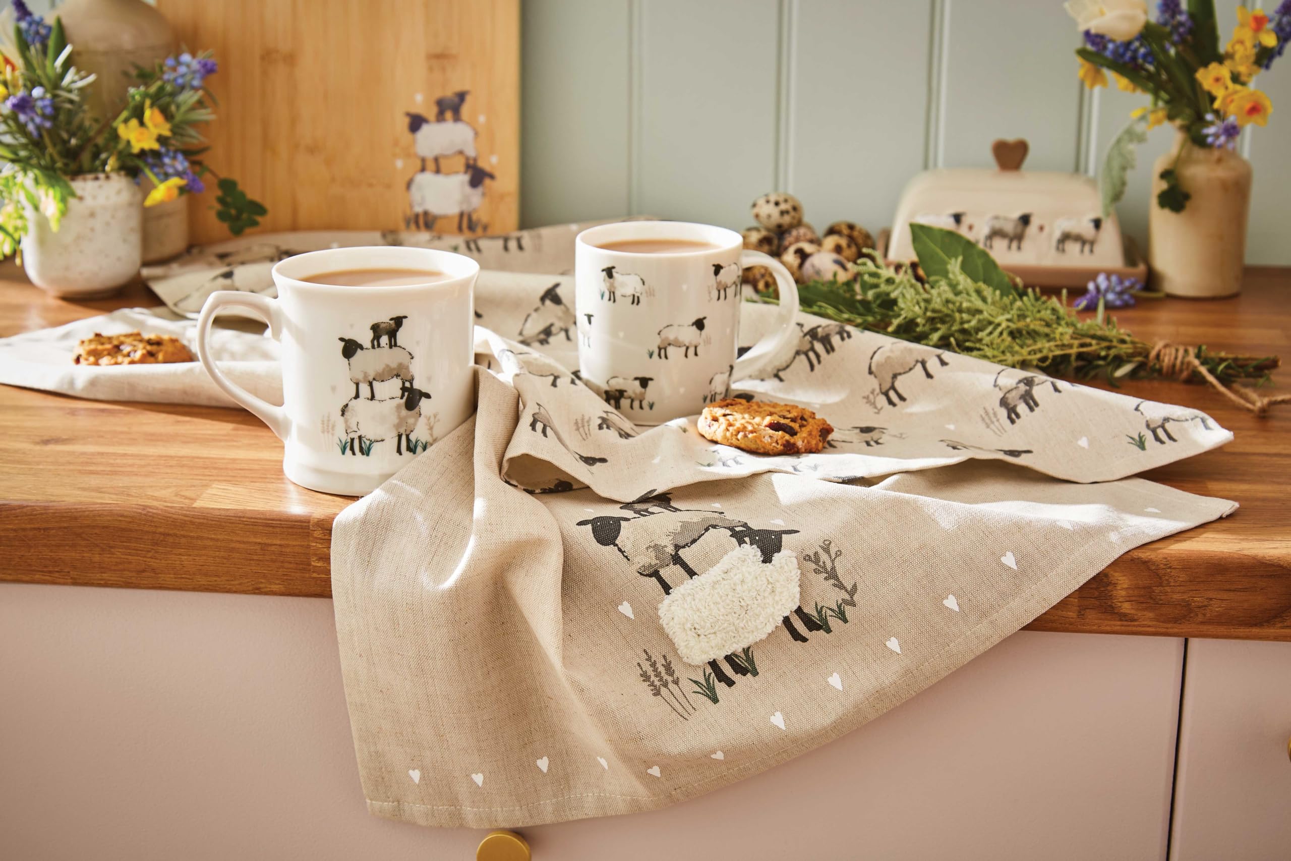 Set 3 Strofinacci Cooksmart – Design Britannico Moderno – Morbidi, Assorbenti E Lavabili In Lavatrice - 3