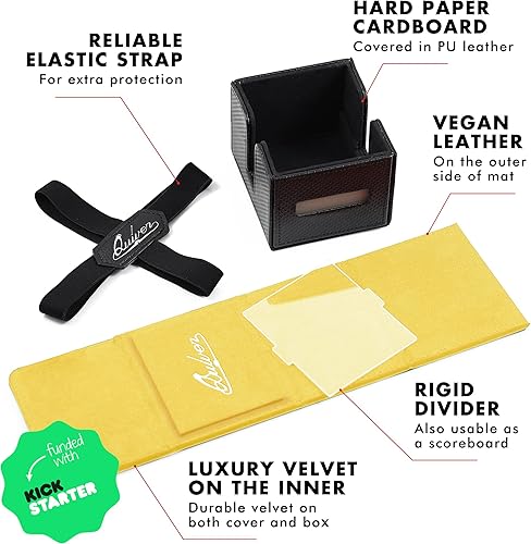 Miniatura 3 de Quiver Time Citadel Deck Block  Soporte para caja de cartas para tarjetas, dados y fichas, divisor personalizado de caja de mazos  100+ Commander