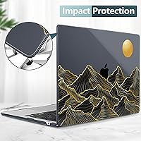 Vista 145 de TWOLSKOO for M4 MacBook Air 13.6 inch Case 2025-2022 Release M4 A3240 M3 A3113 M2 A2681, Plastic Hard Shell & Screen Protector & Keyboard Cover &