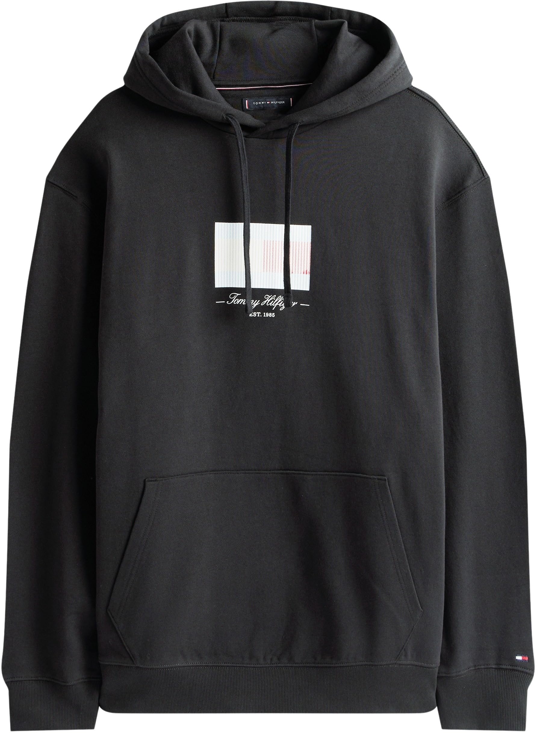 Tommy Hilfiger BT-Ithaca Flag Hoodie-b Mw0mw41237 Sweat à Capuche Homme (Lot de 1)