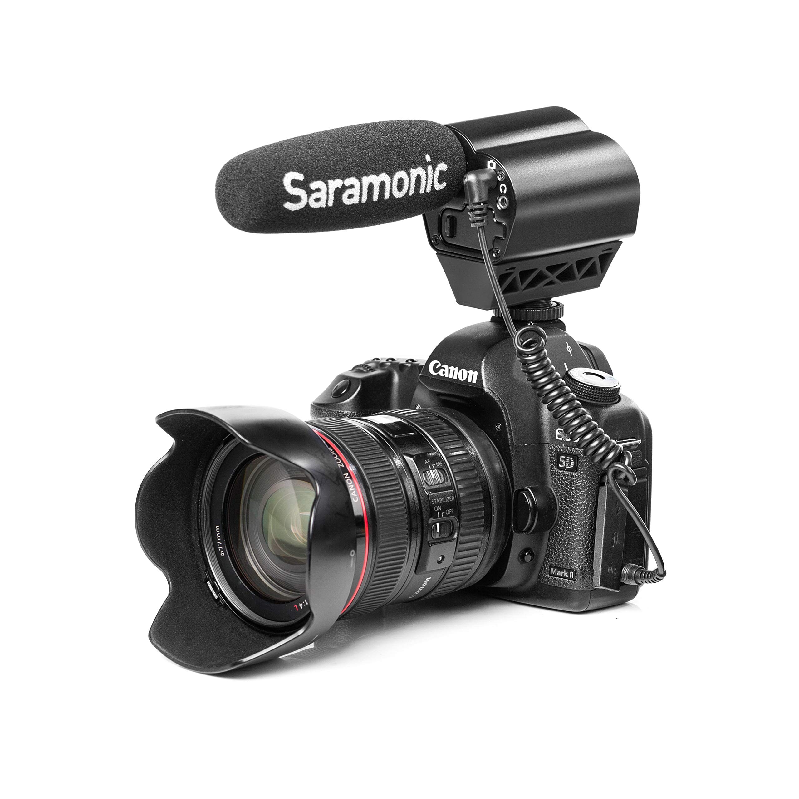 Saramonic - Microfono VMIC per fotocamere/videocamere DSLR, nero