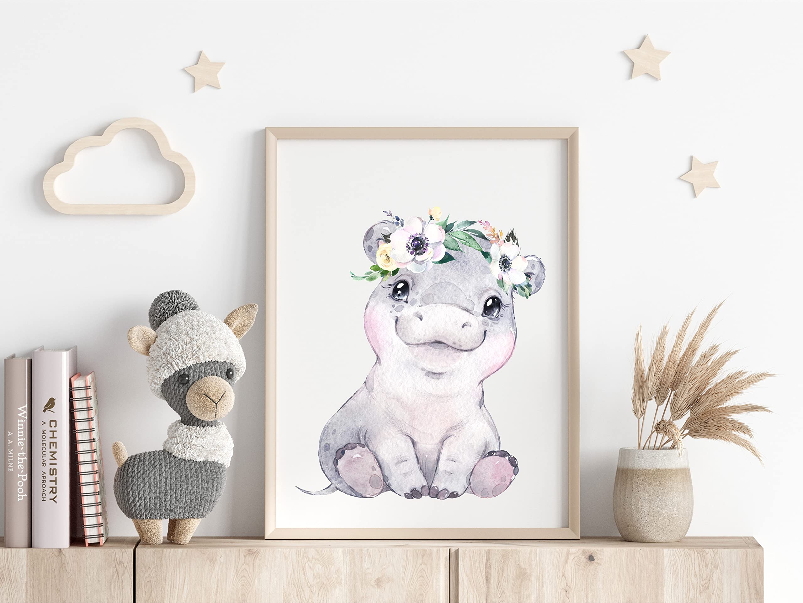 Wandbilder Set Kinderzimmer - Süße Waldtiere Im Aquarell Look