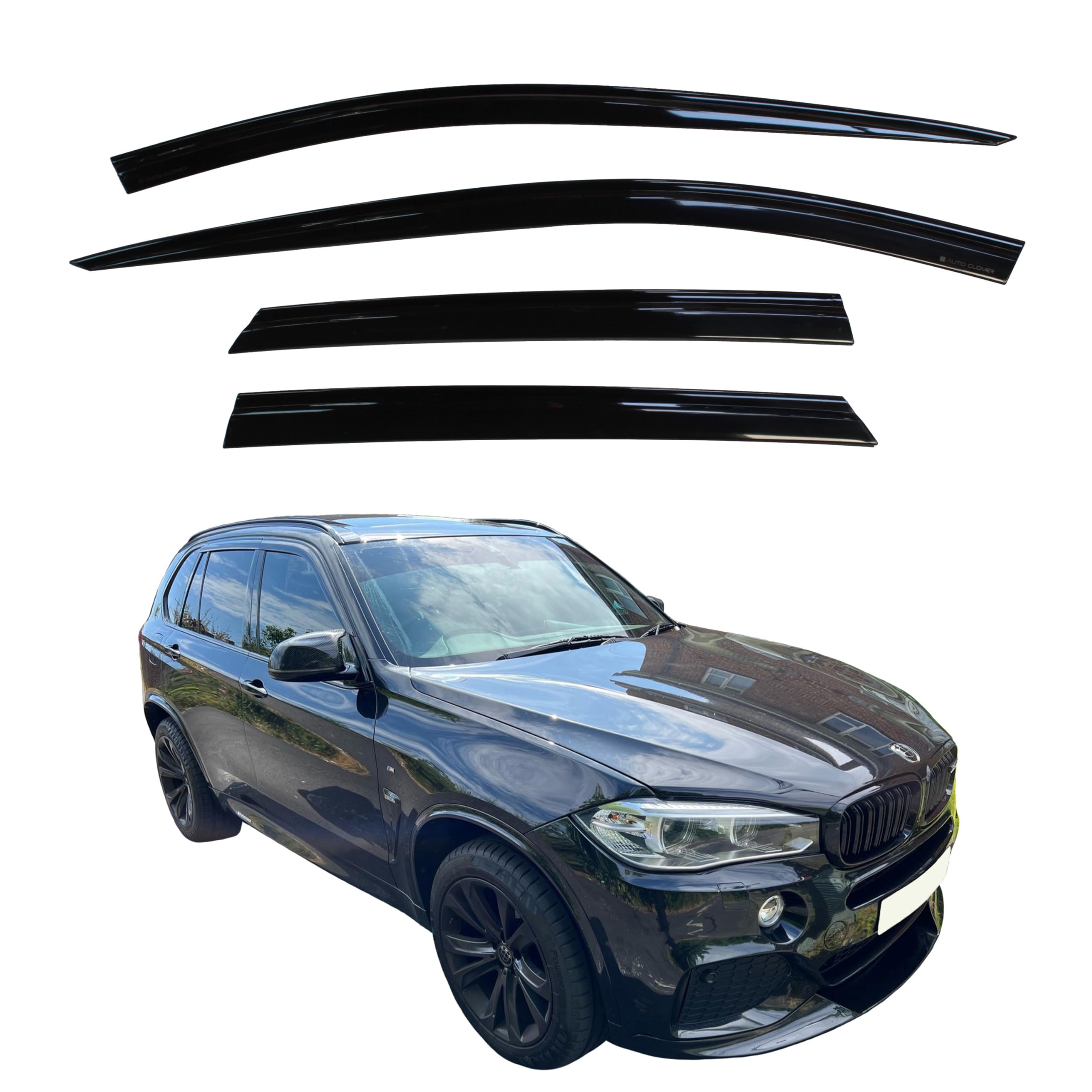 Deflettori Aria AUTO CLOVER Per BMW X5 E70 2007-2013 - Set 6 Pezzi Esterno