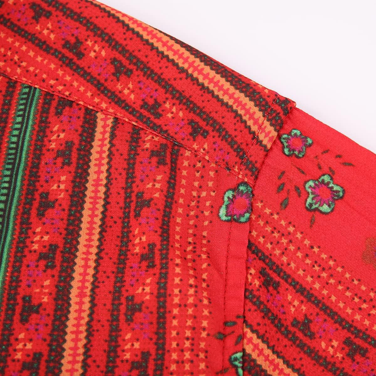 MCEDAR Mens Casual Short Sleeve Button Up Vintage Summer Hawaiian Beach Vacation Shirts (Size S-5XL Big and Tall) - Image 6