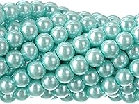 Vista 28 de RUBYCA 200 piezas de cuentas redondas pequeñas de cristal checo satinado lustroso para hacer joyería con cuentas de 6 mm color crema