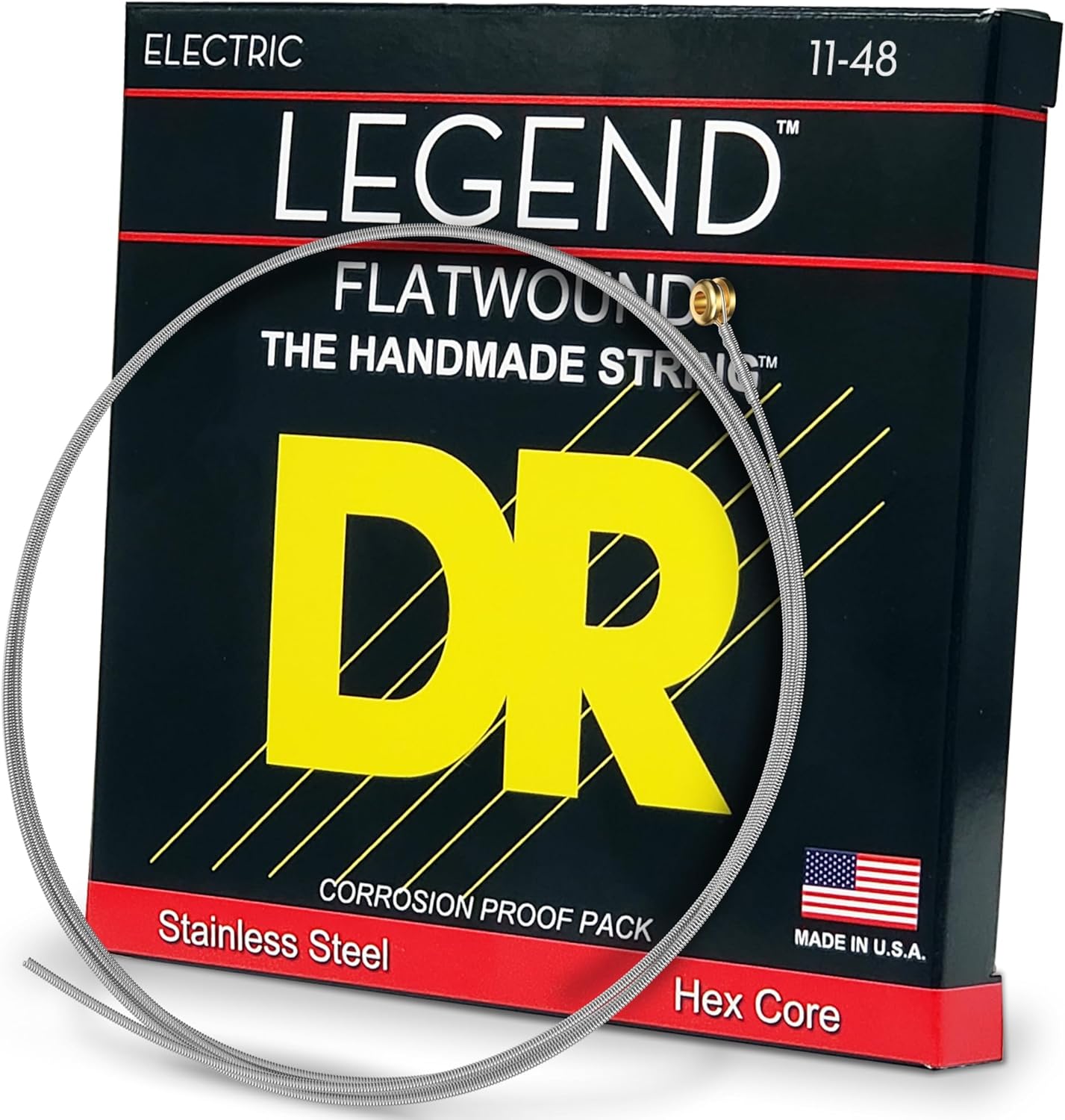 DR Strings LEGEND Electric Guitar Strings (FL-11),Brown