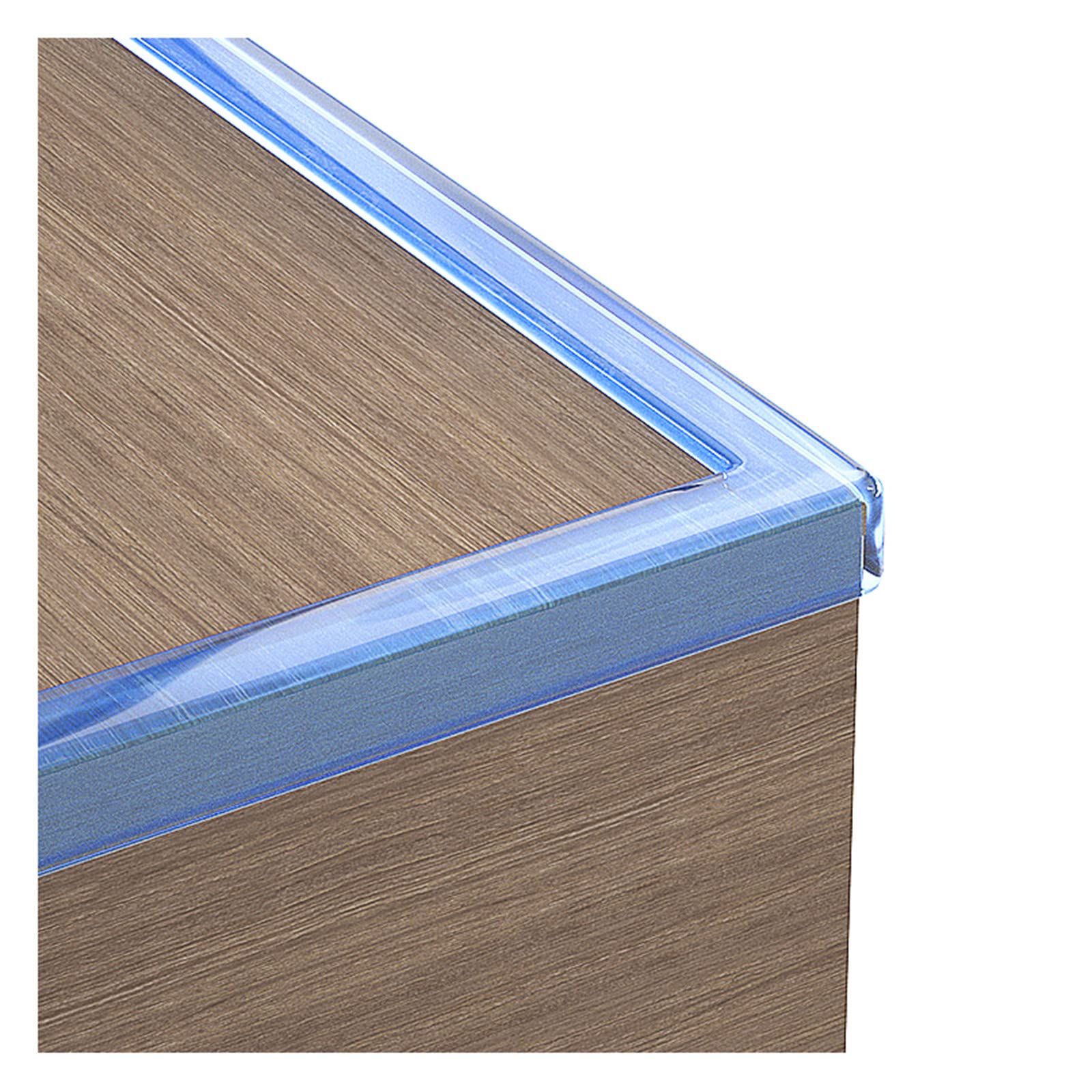 Eckenschutz für Babys, weiches Silikon, Eckenschutz für Tische, Baby-Kind-Sicherheit, 5 m Kantenschutz, Stoßschutz für Schränke, Tische, Schubladen,Blue-20×20×2mm