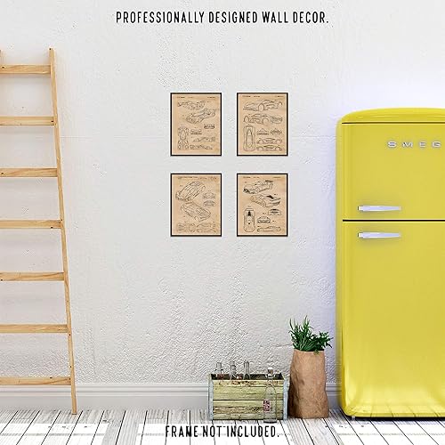 Miniatura 7 de Classic Race Car Patent Prints, 4 (8x10) Unframed Photos, Wall Art Decor Gift for Home McLaren Aston Martin Lamborghini Mercedes Office Gears Garage