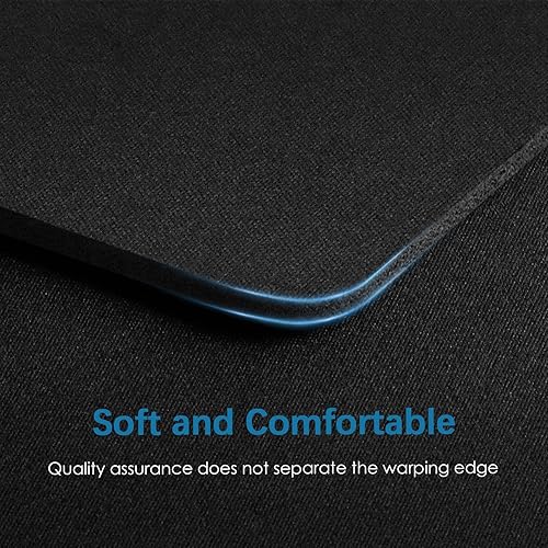 Miniatura 6 de Alfombrilla para mouse de 8.0 x 7.5 x 0.12 pulgadas, base de goma antideslizante con textura de alta calidad, alfombrilla para mouse para oficina y