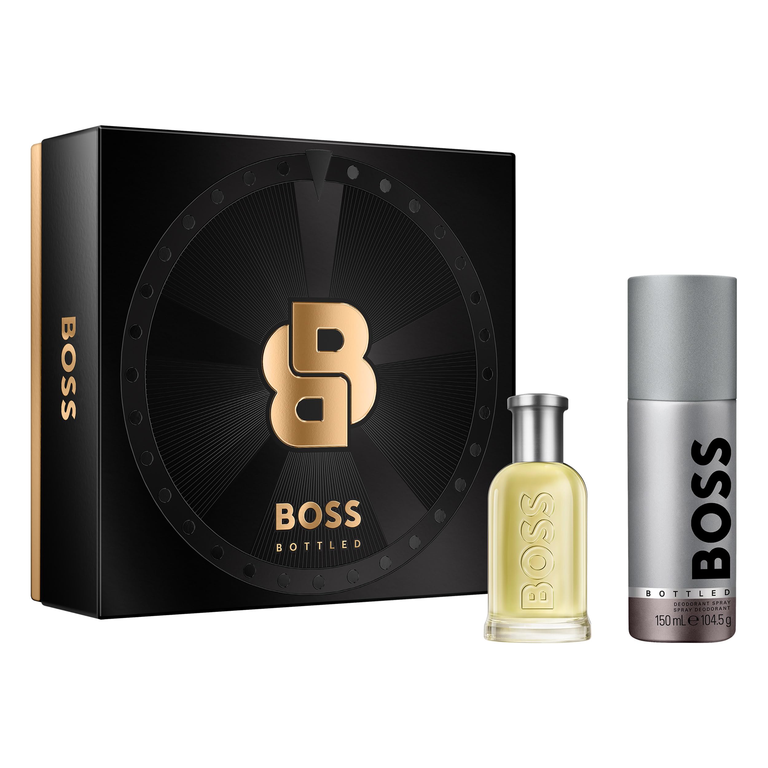 BOSS Bottled Eau de Toilette for Men and Deodorant Spray Duo Gift Set 50ml & 150ml