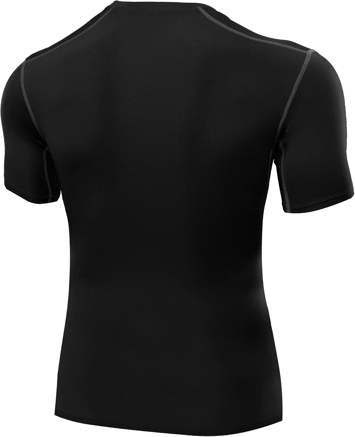NELEUS Men's 3 Pack Athletic Compression Base Layer Workout Shirt Large 5003# Black/Black/Black,3 Pack
