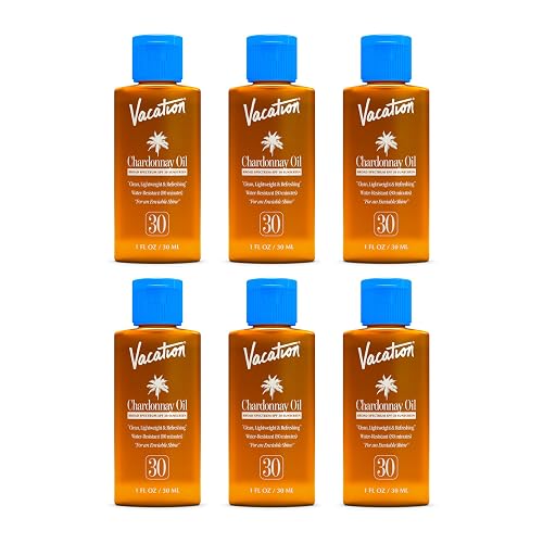 Vacation Mini Chardonnay Oil SPF 30 Sunscreen Oil Pack of 6