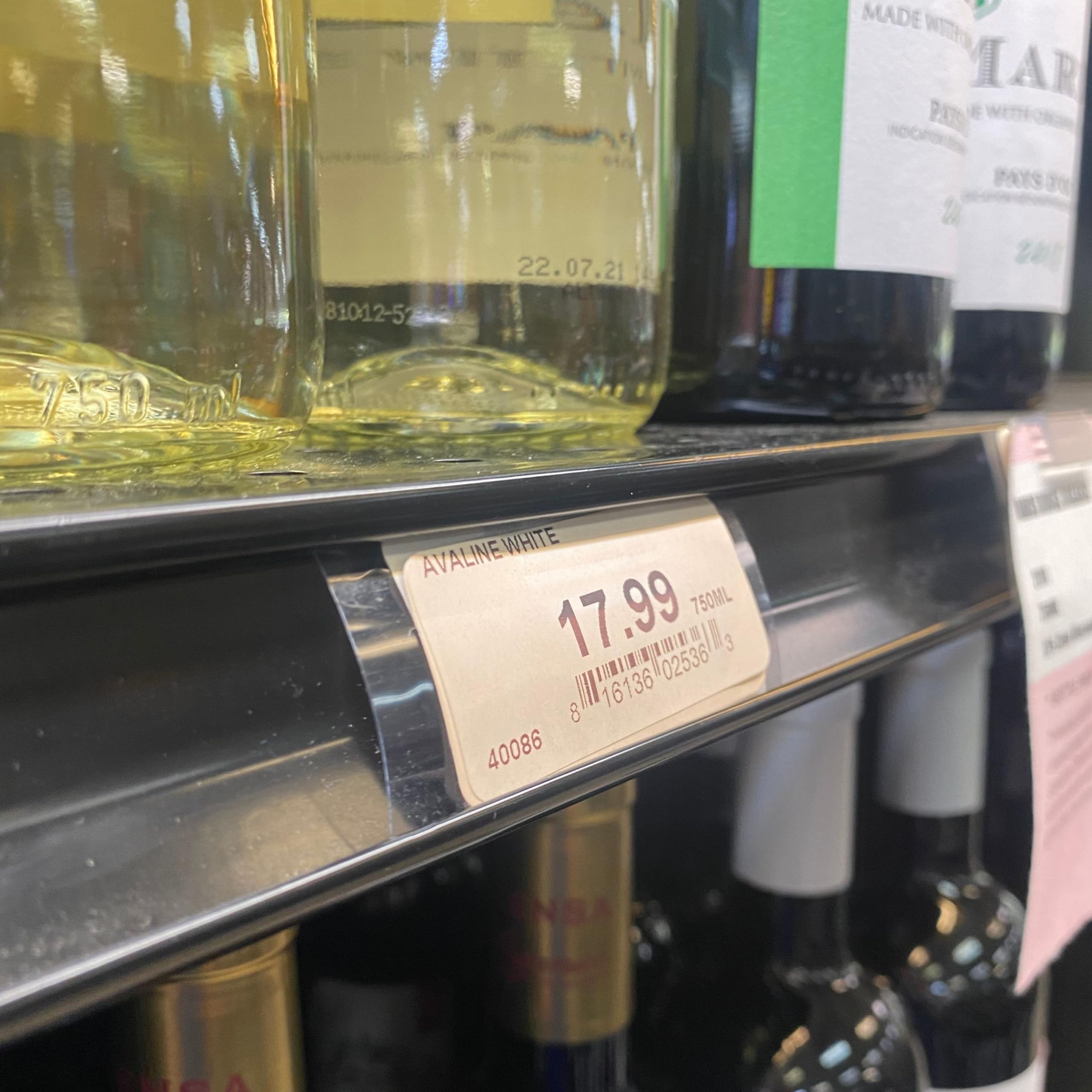 Clear Plastic Label Holders For Shelves - 2.75" L X 1.25" H, Secure Clip-On Design For Metal, Wire & Price Channel Shelving, 10-Pack (2000)