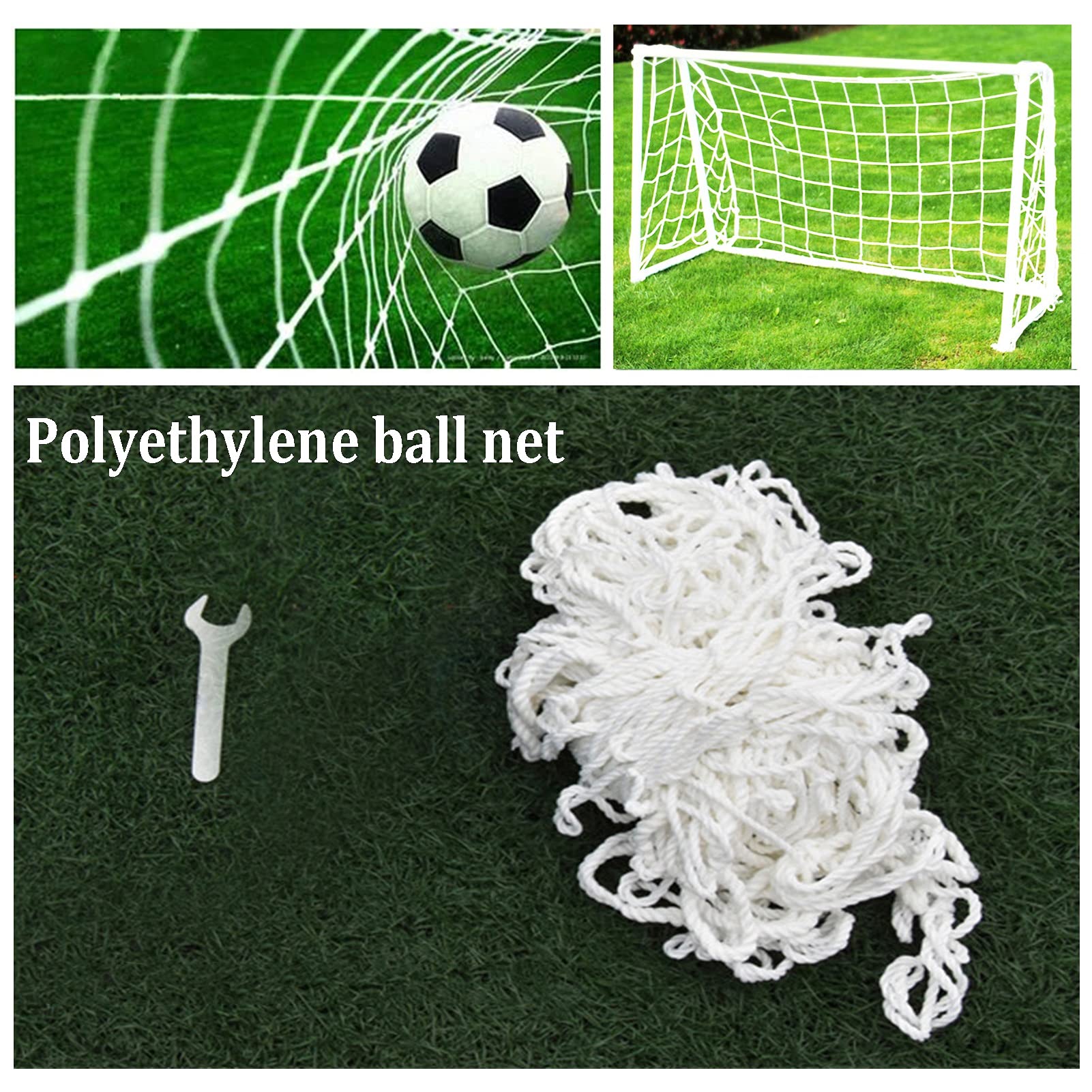 Porte da calcio HUA Porta Da Calcio Per Bambini Confezioni Da 2, Telaio Per Allenamento Da Calcio Da Giardino Per Esterni Con Staffa In Tubo Di Acciaio, Con Rete Da Calcio, Robusto E Facile Da Install