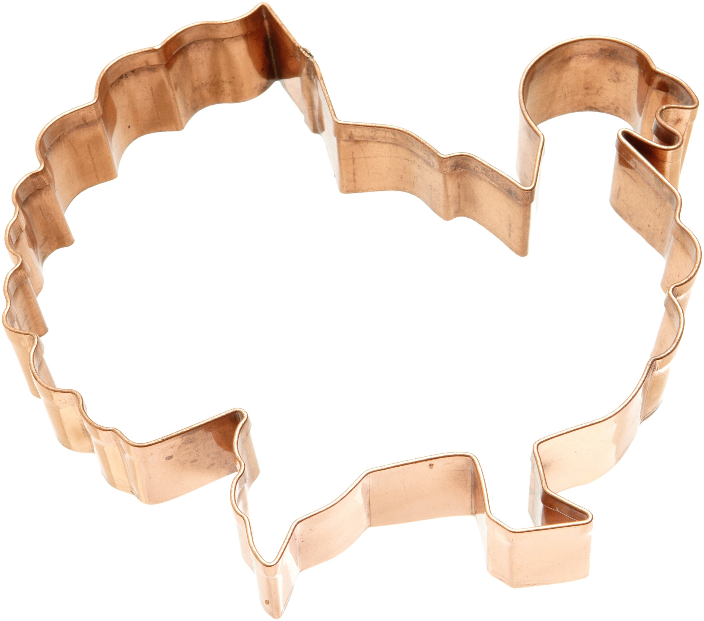 Old River Road Turkey Shape Cookie Cutter, Copper