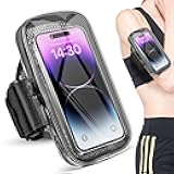 Phone Holder for Running, Armband for iPhone 16 15 14 13 Pro Max 12 11 Plus X Samsung Android Up to 6.9'', Universal Arm Bands Bag with Key Card Pocket for Exercise Walking Workout Fitness