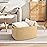 OIAHOMY 75L Large Blanket Basket, Woven Cotton Rope Baskets for Organizing 22x17x12, Blanket Basket living Room, Toy Storage Bins for Nursery, Yellow