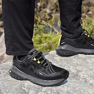 Amazon.com | FitVille Men Waterproof Hiking Shoes Extra Wide