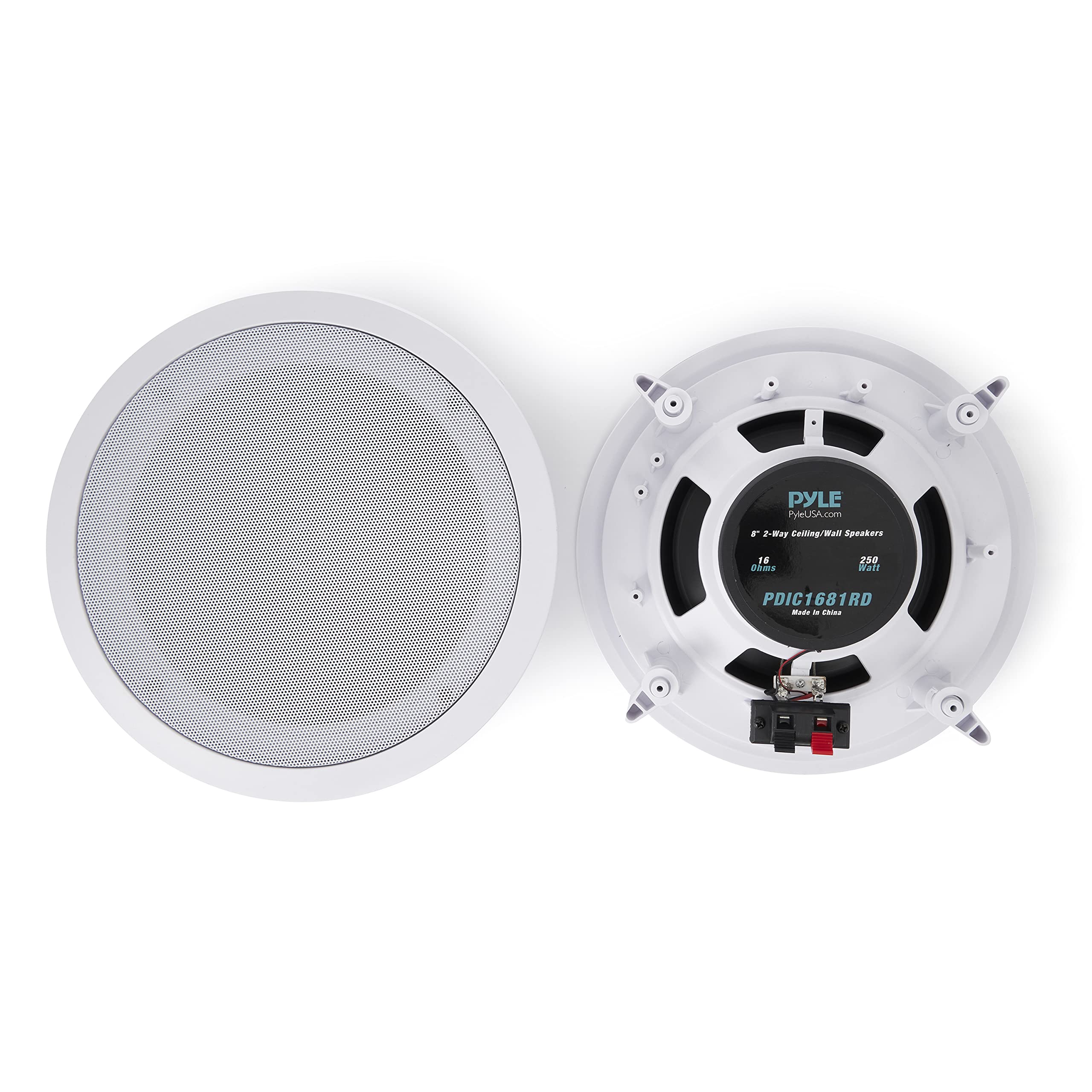 Pyle Altoparlanti 2 Vie Da 20,3 Cm Per Auto – 300 Watt, Tweeter In Seta, Controllo Treble Regolabile – Coppia Da Parete/soffitto - 2