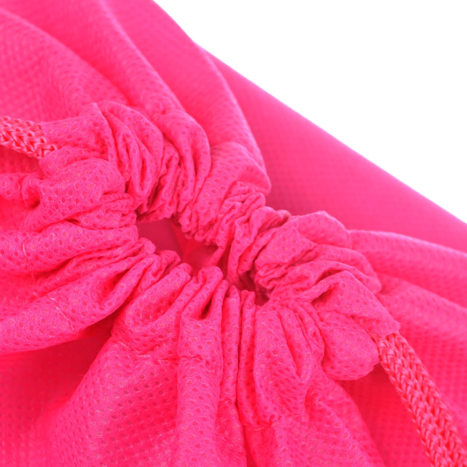 Cosmos 10 Pcs Travel Shoe Bags Shoe Organizer Pouch Storage String Bags for Travel Trip Carrying Packing, Dust-proof Non-Woven Fabric in Drawstring, 13.75" x 11" (Hot Pink) - Image 3