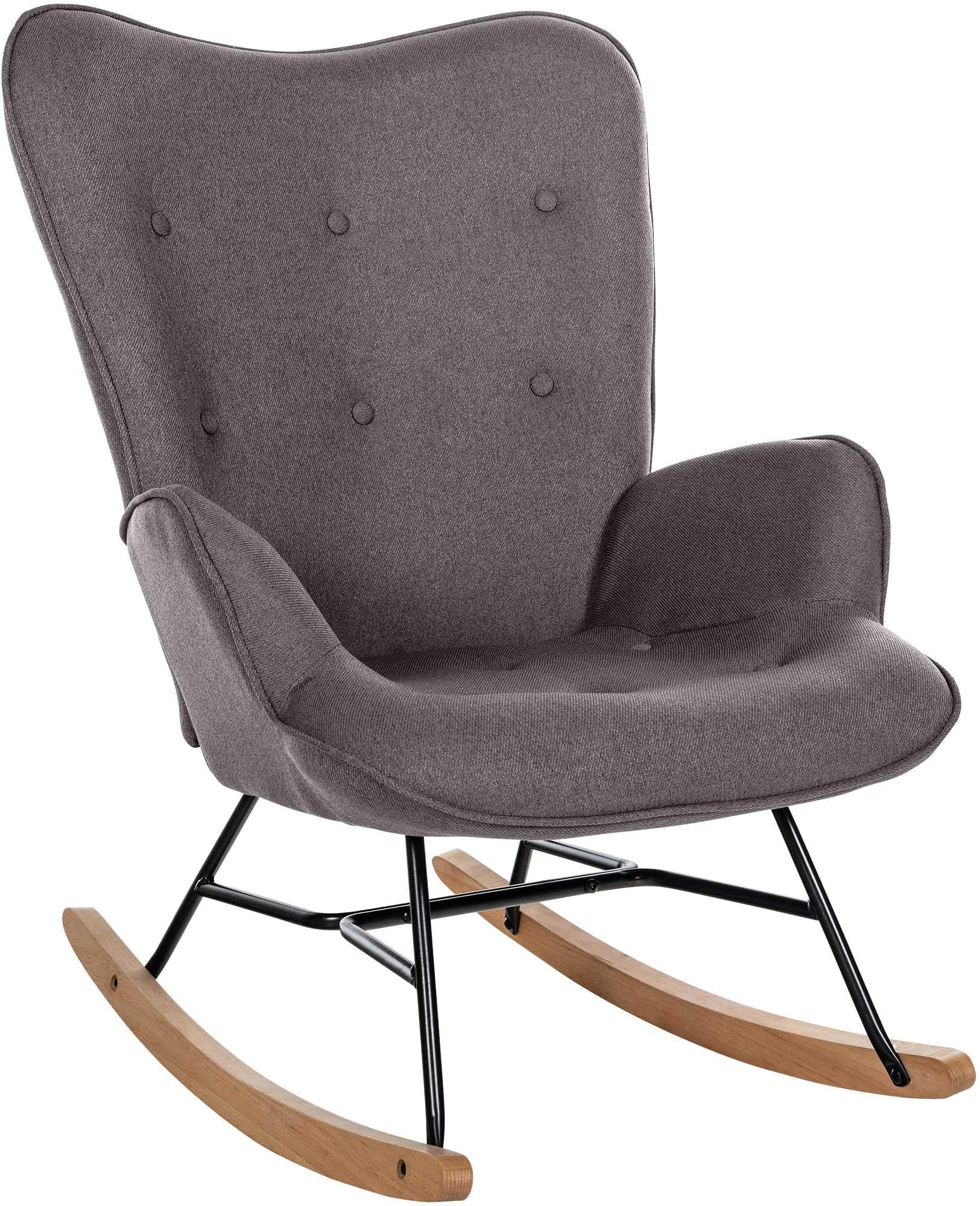 Schaukelstuhl Samt COMY beige | Online Shop - Sicher & Günstig Schaukelstuhl Samt COMY beige | Online Shop - Sicher & Günstig