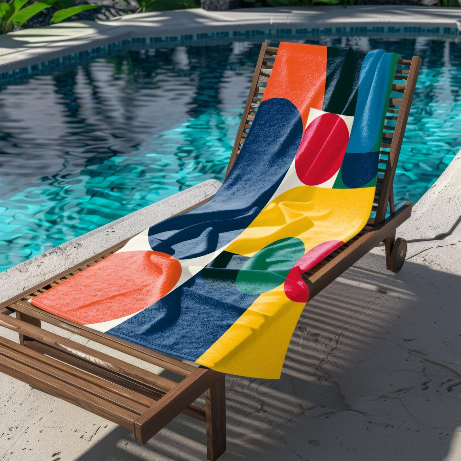 Generico Telo Mare Grande Rosso Giallo Blu | Microfibra Telo Mare Antisabbia Leggero Compatto Asciugatura Rapida Assorbente Per Piscina Bagno Lavabile Fino