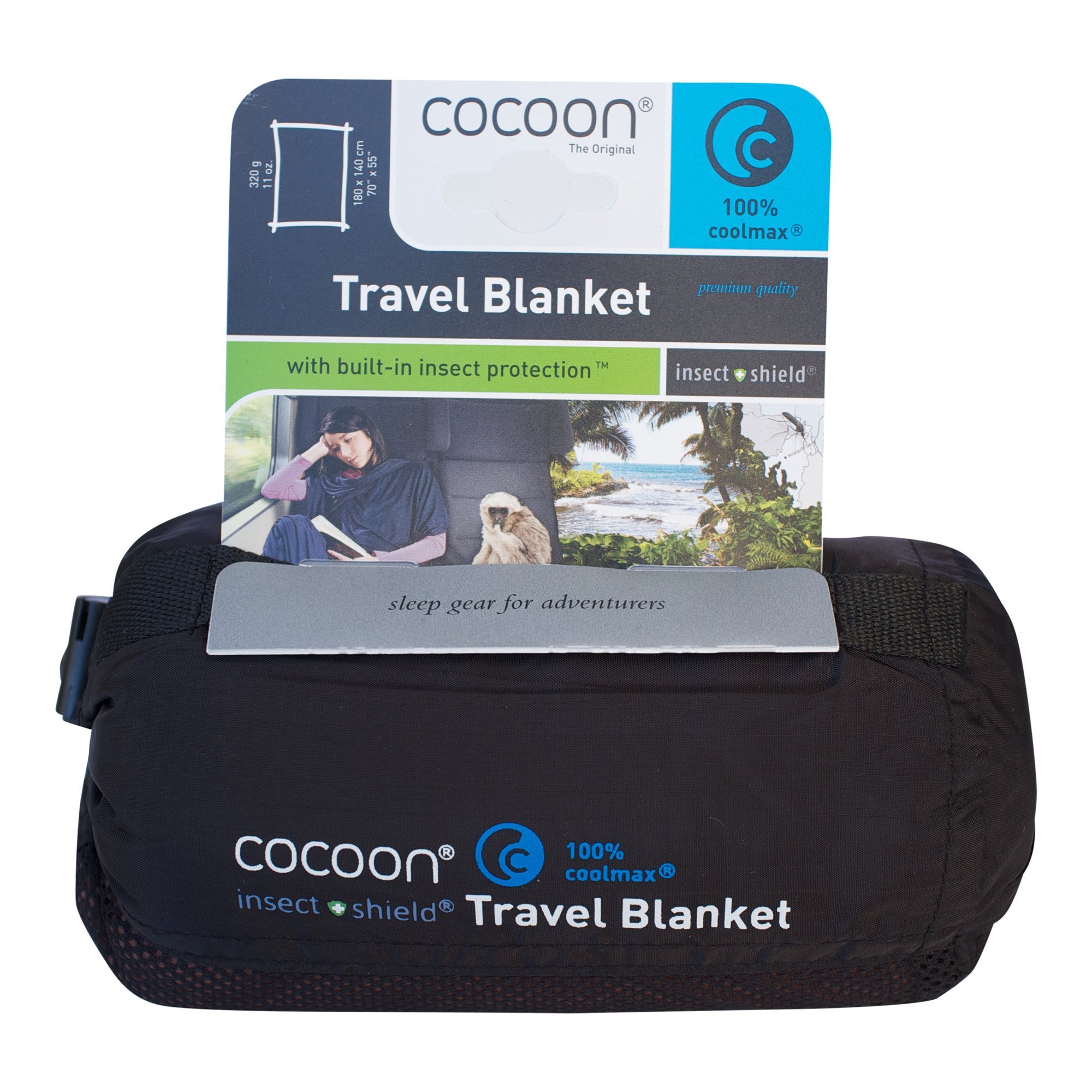 Cocoon Insect Travel Shield Travel Blanket - Manta de Viaje con Repelente de Mosquitos