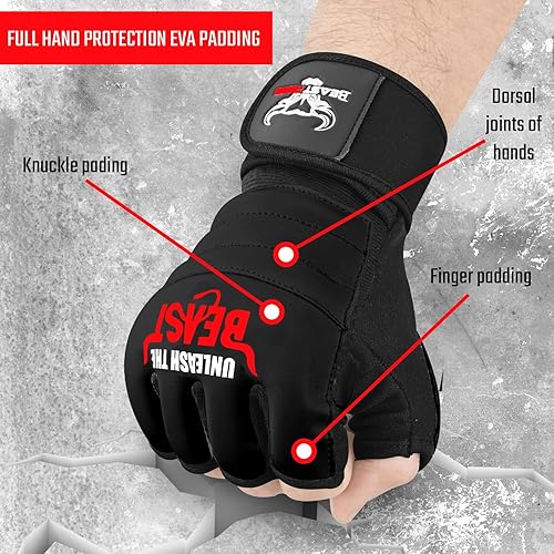 Miniatura 9 de BEAST RAGE Guantes de karate de Taekwondo para hombres y mujeres, guantes de entrenamiento de boxeo, MMA Kickboxing, artes marciales, guantes de