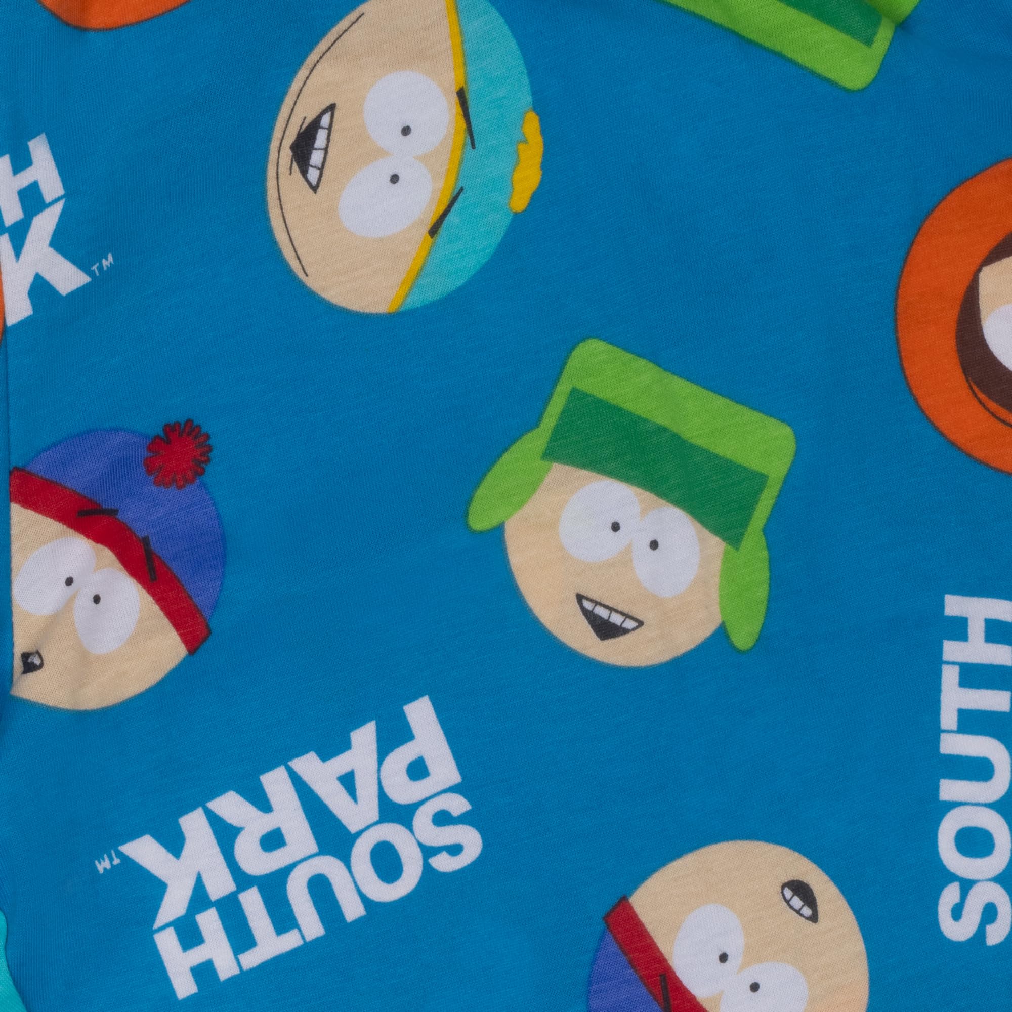 South Park 100% Cotone Pantaloni Pigiama da Uomo, Blu