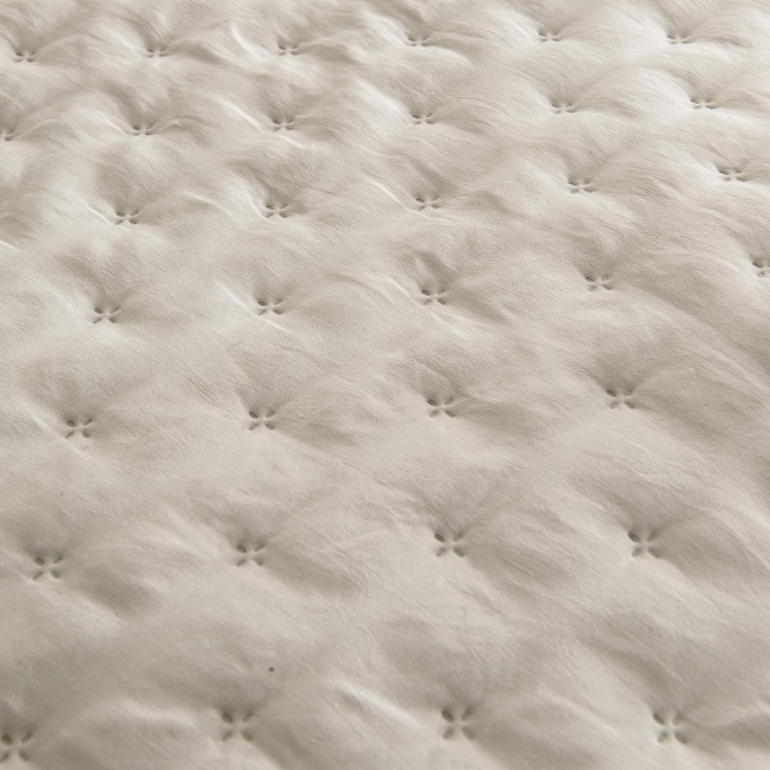 ROARINGWILD Beige Twin Size Quilt Bedding Set with 1 Pillow Sham, Lightweight Soft Microfiber Bedspread Coverlet, Thin Comforter Bed Cover for All Season, 2 Pieces, 68x90 inches - Image 5